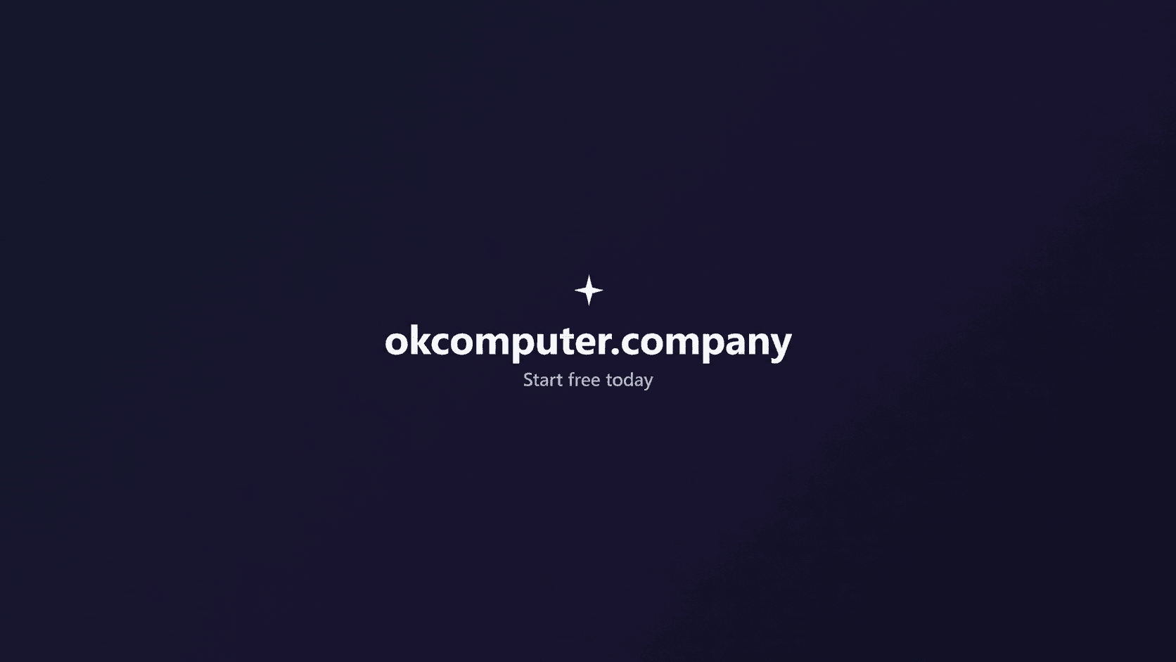 The OkComputer workspace with a chat, an artifact and the Library sidebar